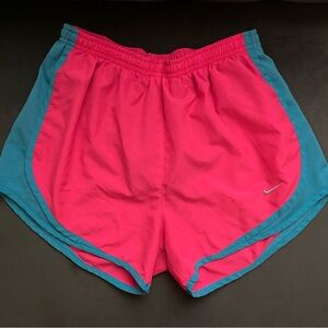 Nike DriFit Rare Pink and Blue Running Shorts - Small